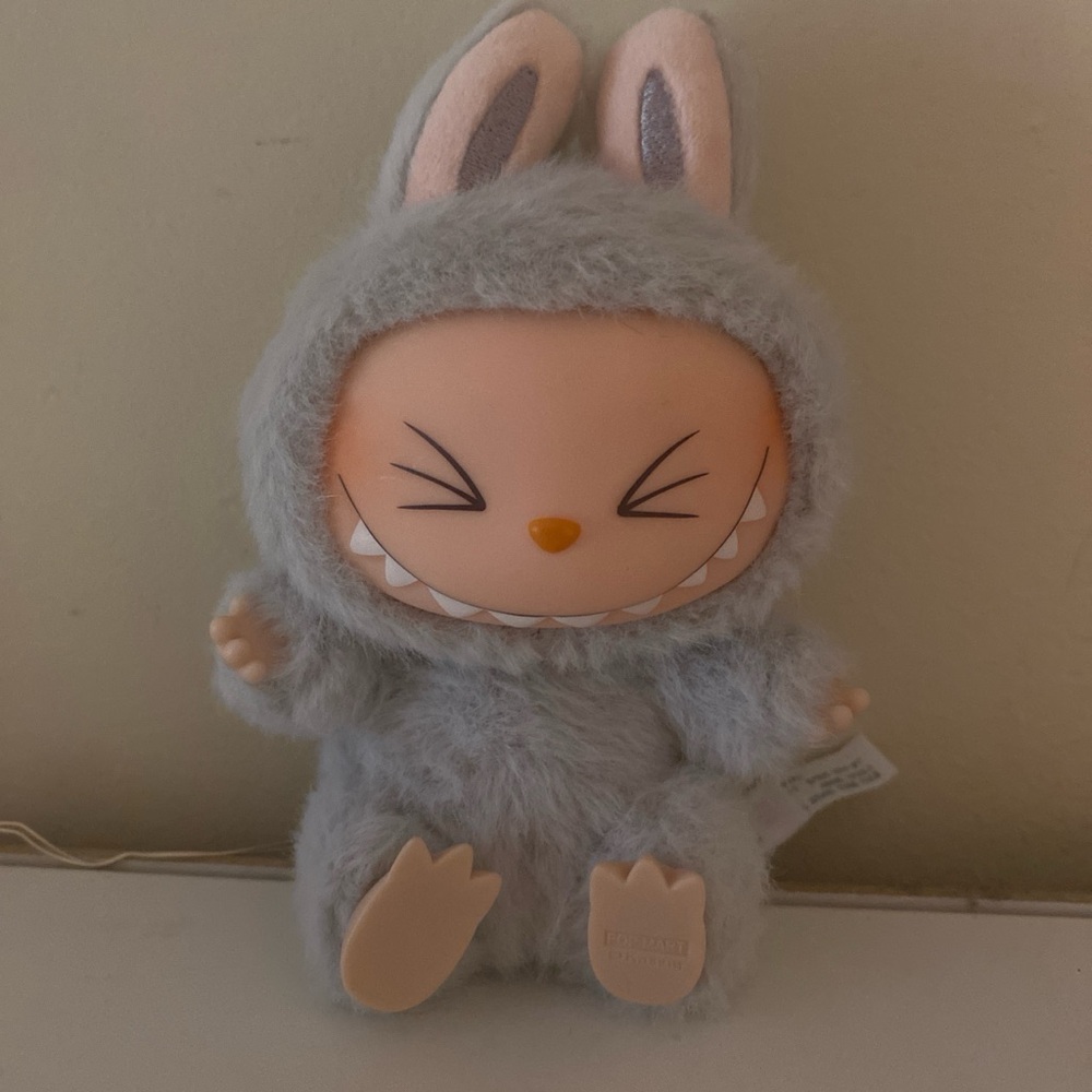 Light Blue Plush Labubu